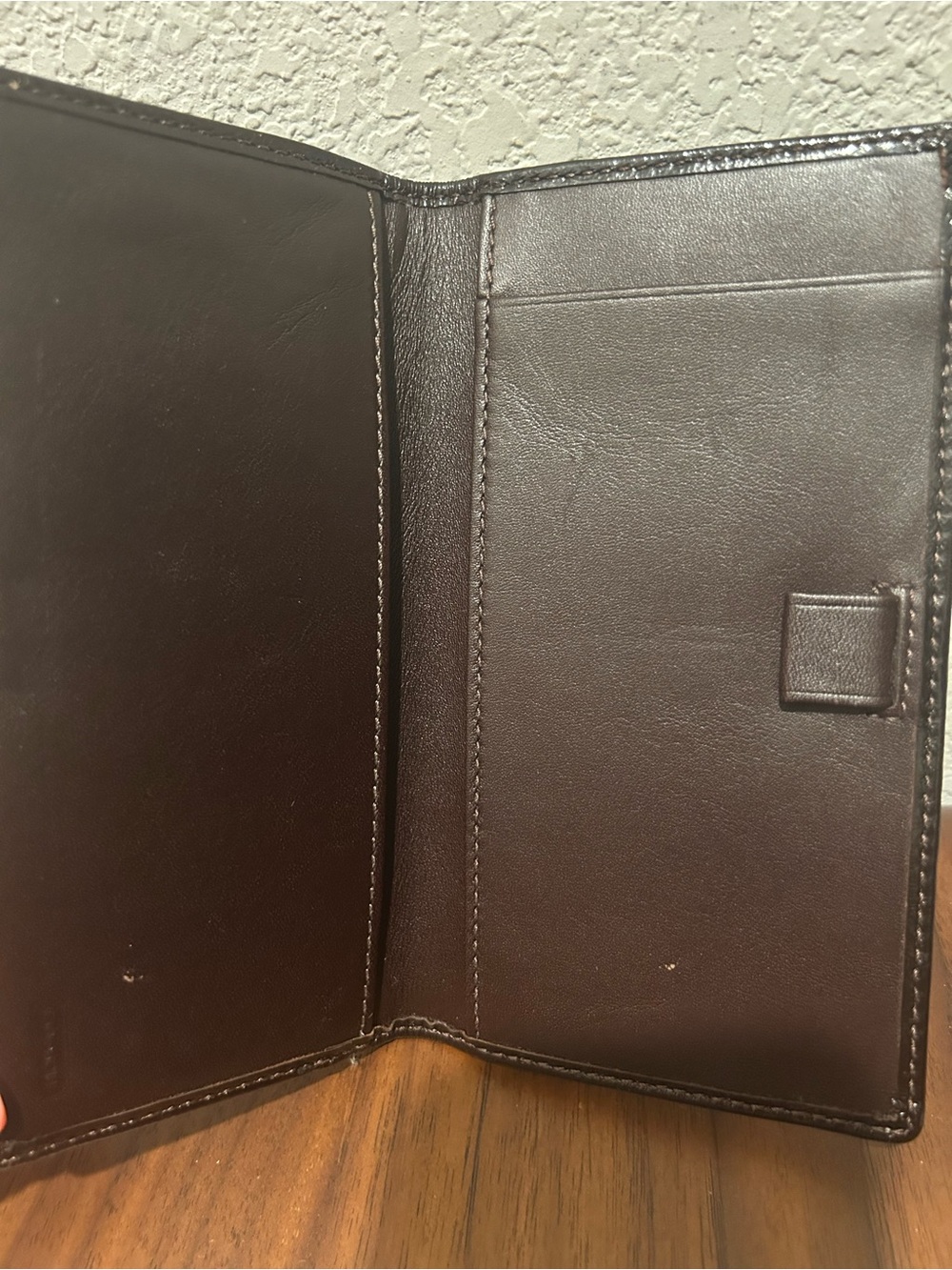 Coach Signature Pattern Long Flap Wallet - Brown - Picture 2 of 7